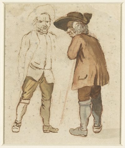 Kaksi vanhaa maanviljelijää keskustelussa tekijältä Elias Martin (possibly)