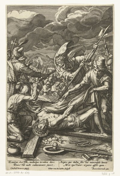 Kristus riisui vaatteensa Passion of Christ (sarjan nimi) tekijältä Elias van den Bossche