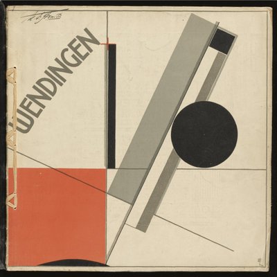 Wendingen No 11 par Lissitzky, El (1890-1941). Värilitografia, koko: 33,2x33,2 tekijältä Eliezer Markowich Lissitzky