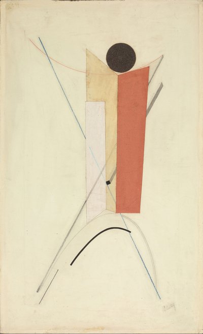 Proun 43 Variant, noin 1922. tekijältä Eliezer Markowich Lissitzky