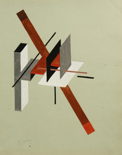 Proun, noin 1923 tekijältä Eliezer Markowich Lissitzky