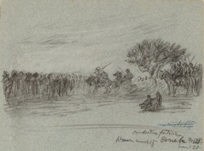 Niilin matka, Esneh, Egypti, 1890. tekijältä Elihu Vedder