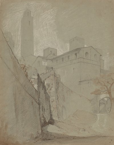 Orvieto, n. 1890. tekijältä Elihu Vedder