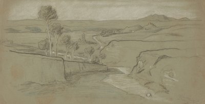 Roomalainen maisema, n. 1900. tekijältä Elihu Vedder