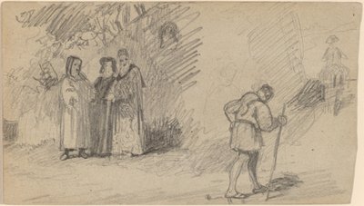 Poika ja aasi, n. 1859. tekijältä Elihu Vedder