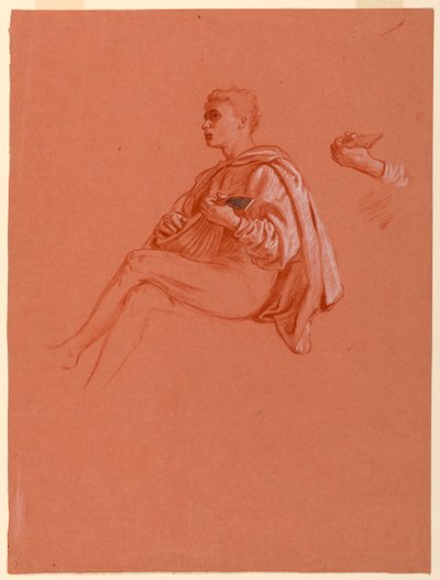 Tutkimus "A Florentine Picnic" tekijältä Elihu Vedder