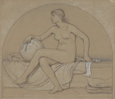 Study for Astronomy, 1892. tekijältä Elihu Vedder