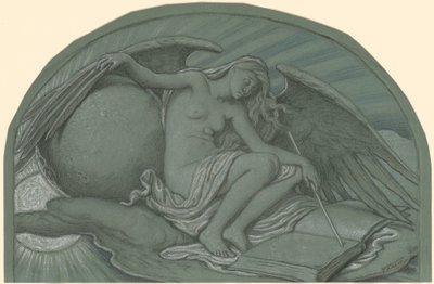 Tutkimus The Clipse of the Auringon by the Moon, 1892. tekijältä Elihu Vedder
