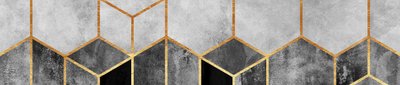 Kultainen geometrinen marmori tekijältä Elisabeth Fredriksson
