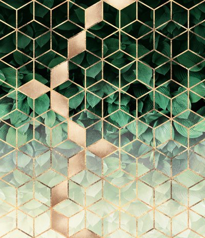 Vihreä kulta – geometriset lehdet tekijältä Elisabeth Fredriksson