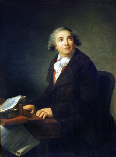 Giovanni Paisiello (tai Nazioniello) (1740-1816), italialainen säveltäjä Marie Elisabeth Louise Vigee Le brunin maalaus (tai Vigee-Lebrun tai Vigee Lebrun) (1755-1842) Museo della Scala de Milan tekijältä Elisabeth Louise Vigee Lebrun