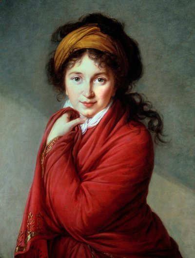 Kreivitär Nathalie Golovinen muotokuva (Varvara Nikolaevna Golovina) (1724-1767) Marie Elisabeth Louise Vigee Le brunin (tai Vigee-Lebrunin tai Vigee Lebrunin) maalaus (1755-1842) 1800-luku Yksityinen kokoelma - Nathalie7Golovinen muotokuva tekijältä Elisabeth Louise Vigee Lebrun