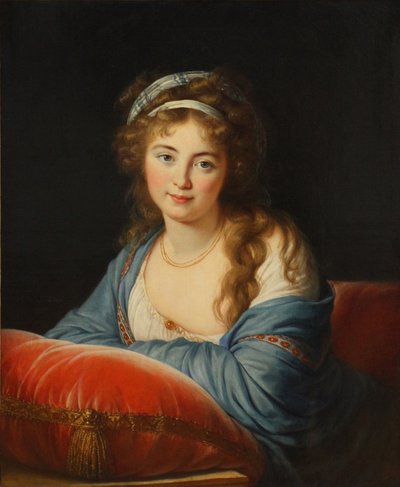Kreivitär Jekaterina Skavronskajan muotokuva, os. von Engelhardt 1761-1829, 1796 tekijältä Elisabeth Louise Vigee Lebrun