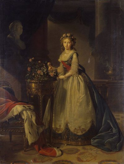Muotokuva keisarinna Elizabeth Alekseijevnasta, Badenin prinsessa Louise 1779-1826, 1795 tekijältä Elisabeth Louise Vigee Lebrun