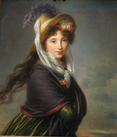 Prinsessa Irina Ivanovna Vorontsovan muotokuva, os. Izmaylova 1768-1848, noin 1797 tekijältä Elisabeth Louise Vigee Lebrun