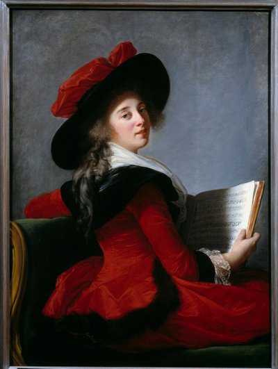 Crussolin paronitar muotokuva. Marie Elisabeth Louise Vigee Le brunin (tai Vigee-Lebrunin tai Vigee Lebrunin) maalaus (1755-1842) tekijältä Elisabeth Louise Vigee Lebrun