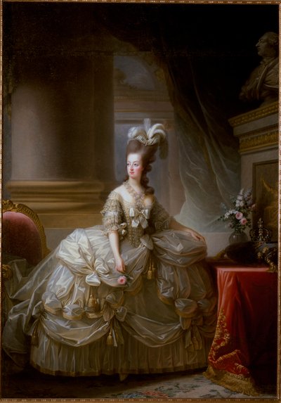 Ranskan kuningatar Marie Antoinette muotokuva tekijältä Elisabeth Louise Vigee Lebrun