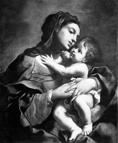 Madonna ja lapsi tekijältä Elisabetta Sirani