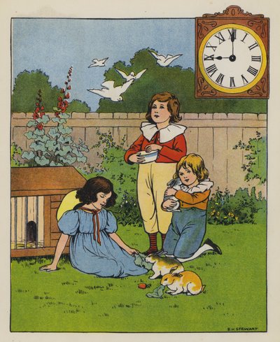 Syöttöaika (väri litho) tekijältä Elise H. Stewart