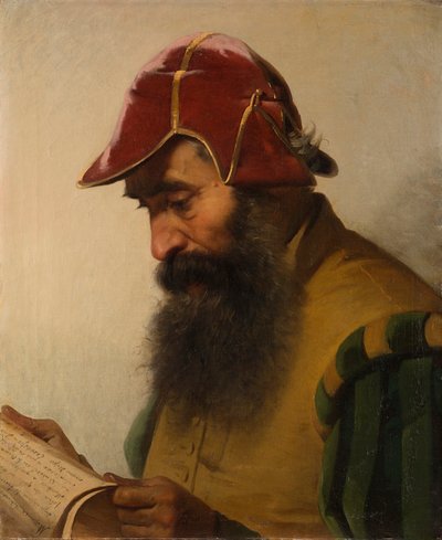 Benvenuto Cellini lukee käsikirjoitustaan. tekijältä Eliseo Sala