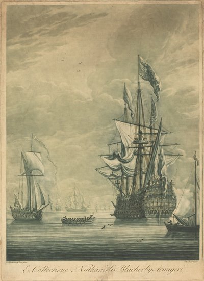 Lähetyskohtaus Nathaniel Blackerbyn kokoelmasta, 1720-luku. tekijältä Elisha Kirkall