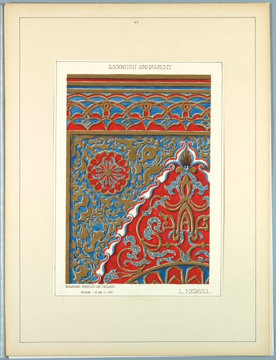 Historiallinen koriste, n. 1900 tekijältä Elizabeth A. Nedwill