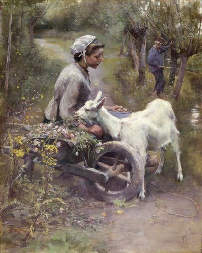 Jean, Jeanne ja Jeannette, näyttely 1892 (öljy kankaalle) tekijältä Elizabeth Adela Stanhope Forbes