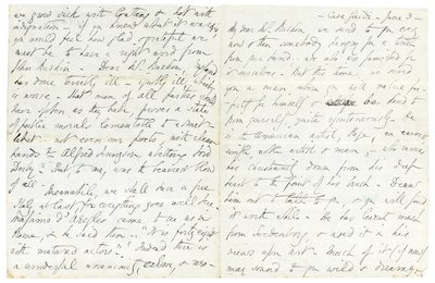 Nimikirjoituskirje John Ruskinille, Casa Giudi, Firenze, 3. kesäkuuta 1859 tekijältä Elizabeth Browning