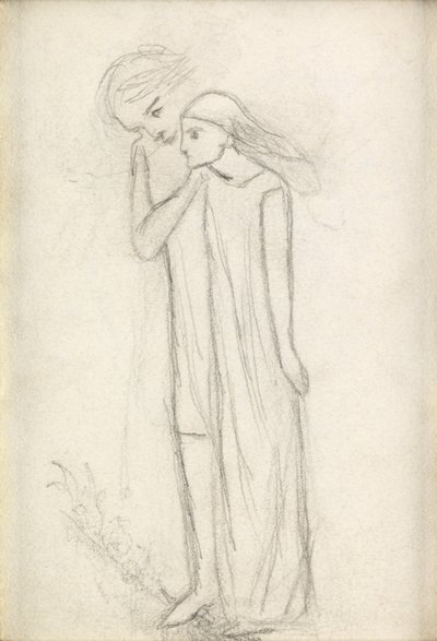Kaunis nainen ilman armoa, n. 1855 tekijältä Elizabeth Eleanor Siddal