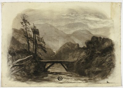 Mountain Stream ja Small Bridge II tekijältä Elizabeth Murray