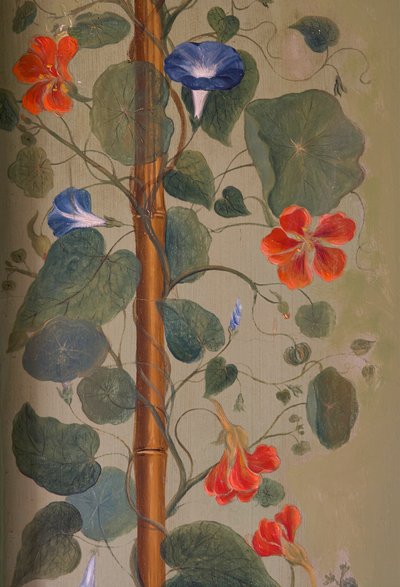 Seinämaalaus piknikhuoneessa, Kew Palace, Lontoo, Iso-Britannia, n. 1804 (seinämaalaus) tekijältä Elizabeth Princess