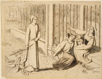 Pippa Passit, 1854 tekijältä Elizabeth Siddal