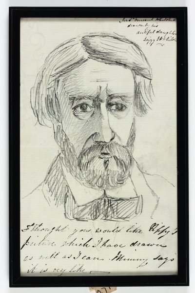 Sir St Vincent Keene Hawkins-Whitshed Bart (kynä paperilla) tekijältä Elizabeth Sophia Hawkins Whitshed