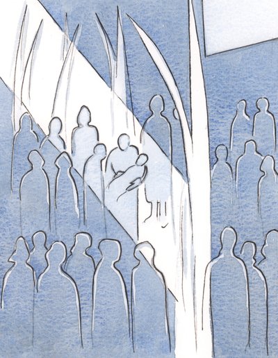 Kasteessa näin lapsen suojelusenkelin puhtaan, palavan, tulisen ilon, joka iloitsi jumalallisen elämän näkemisestä lapsen sielussa., 2000 (paperilla) tekijältä Elizabeth Wang