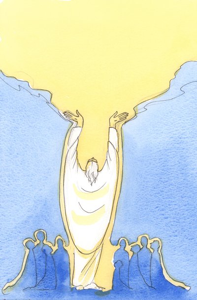 Koska Jeesus Kristus on niin Jumala kuin ihminen, ja läsnä keskuudessamme messussa, 2003 (paperilla) tekijältä Elizabeth Wang