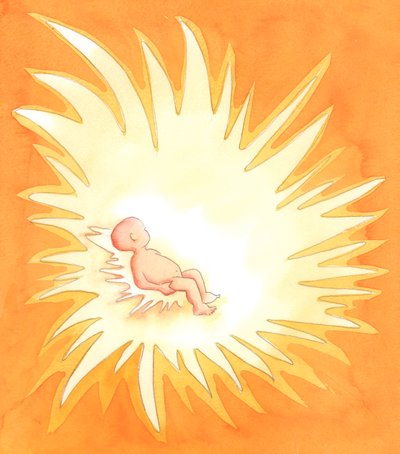 Kasteessa sielusta tulee jumalallisen rakkauden uuni, kun sisimmässä oleva kolminaisuus - Isä, Poika ja Pyhä Henki - loistaa tuosta sielusta kunniaa muille, 2001 (paperilla) tekijältä Elizabeth Wang