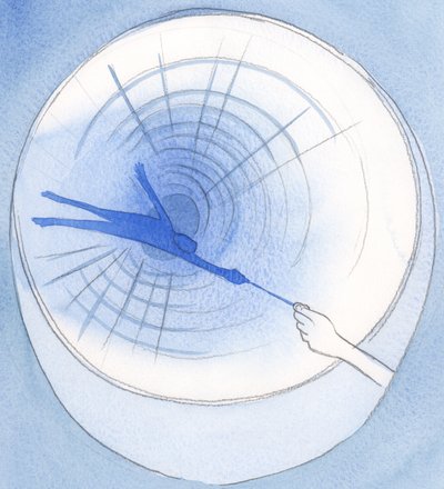 Pelkällä hyväntekeväisyyden langalla ja pienellä rukouksella voimme pelastaa ihmisen, joka on saattanut pudota syvyyksiin, 2002 (paperilla) tekijältä Elizabeth Wang