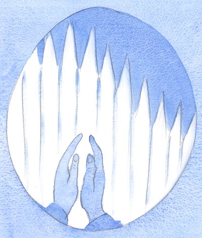 Säännöllisillä ja kiihkeillä rukouksilla Neitsyt Marialle rakennamme - Jumalan armosta - vahvan aidan, joka pitää Saatanan loitolla, 2002 (paperilla) tekijältä Elizabeth Wang