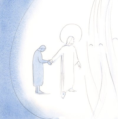 Hänelle antamallani suostumuksella Kristus teki sydämestäni ja sielustani oman alueensa, 2000 (paperilla) tekijältä Elizabeth Wang