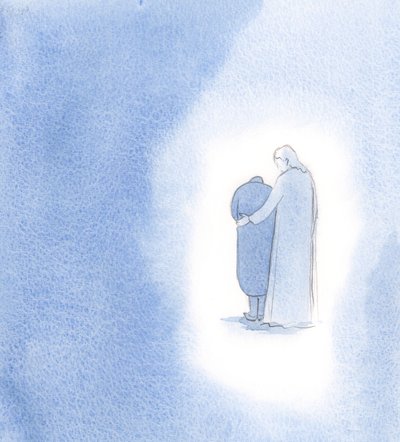 Kristus sanoi, että kärsimyksilläni, jotka kannettiin hänen yhteydessään, oli ikään kuin synnyttäisin muiden uskoa., 2000 (w/c paperilla) tekijältä Elizabeth Wang