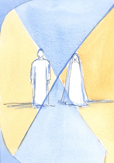 Kristus ja Hänen pyhä äitinsä ovat luoja ja luomus, mutta Kristus, jumala-ihminen, on "velkaa" Marialle ihmisluonneensa, lihansa ja verensä, 2002 (paperilla) tekijältä Elizabeth Wang
