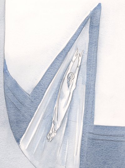 Kristus astui taivaaseen valkoisiin pukeutuneena, ja me seuraamme tietä., 2001 (paperilla) tekijältä Elizabeth Wang