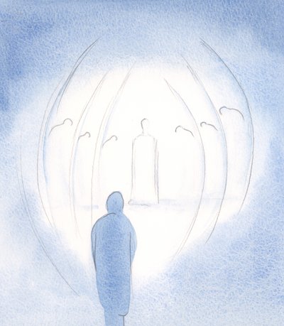 Kristus on aina sama, kärsivällinen ja rakastava, täällä enkeliensä kanssa, jopa sielussa., 2000 (paperilla) tekijältä Elizabeth Wang