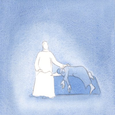 Kristus on lähellä ystäviään kaikissa olosuhteissa, 2000 (paperilla) tekijältä Elizabeth Wang