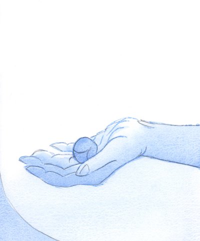 Kristus katsoo tyytyväisenä sen elämään, joka on sovitettu, joka on kuin puhdas hedelmä, 2002 (paperilla) tekijältä Elizabeth Wang