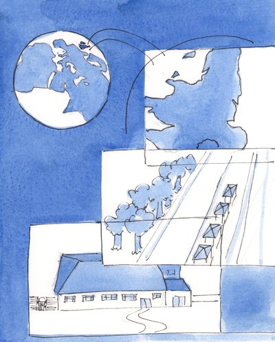 Kristus, meidän Jumalamme, näkee koko maan kerralla, ja kaikki sen päällä olevat, 2004 (paperilla) tekijältä Elizabeth Wang