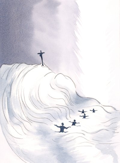 Kristuksen kallisarvoinen veri vuodatettiin tulvassa kaiken ikäisille, jotta voimme kylpeä siinä., 2000 (paperilla) tekijältä Elizabeth Wang