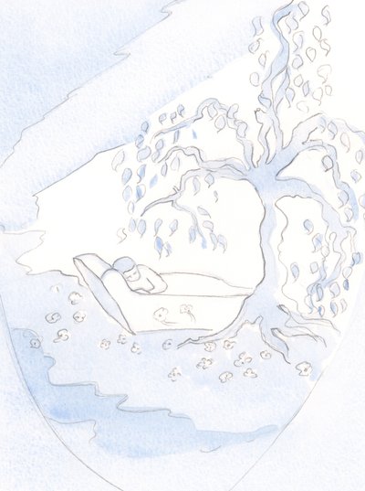 Kristuksen läsnäolo sielussa on kuin tuoreen kukan kukkiva oksa, 2000 (paperilla) tekijältä Elizabeth Wang