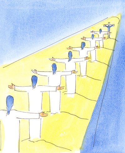 Siitä lähtien, kun Kristus uhrasi henkensä syntisten puolesta Golgatalla ja rukoili meille anteeksiantoa, 2004 (paperilla) tekijältä Elizabeth Wang