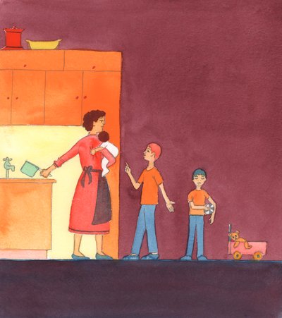 Jumala haluaa kaikkien tietävän, että emme tarvitse erityisiä olosuhteita, joissa voimme osoittaa rakkautemme Jumalaa ja lähimmäistämme kohtaan, emmekä korkeaa koulutusta, erityiskoulutusta tai -välineitä, 2005 (vesiväri paperille). tekijältä Elizabeth Wang